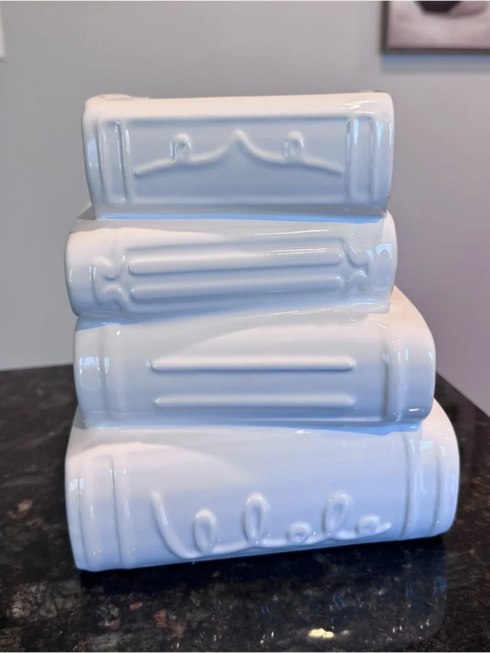 Viral Stacked Ceramic Book Vase Planter NEW